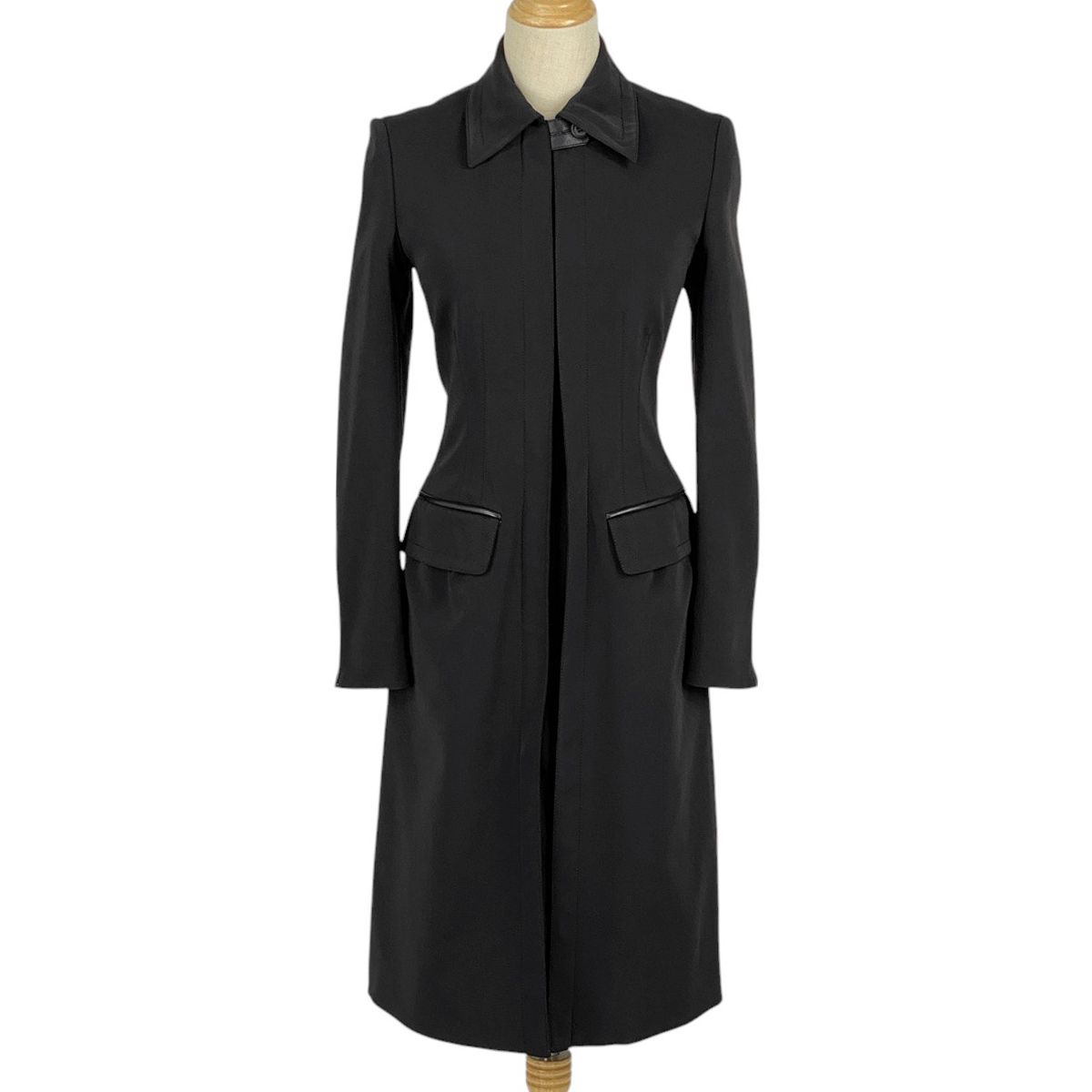 プラダ PRADA ロング ダブルジップアップコート バックスリット コート 