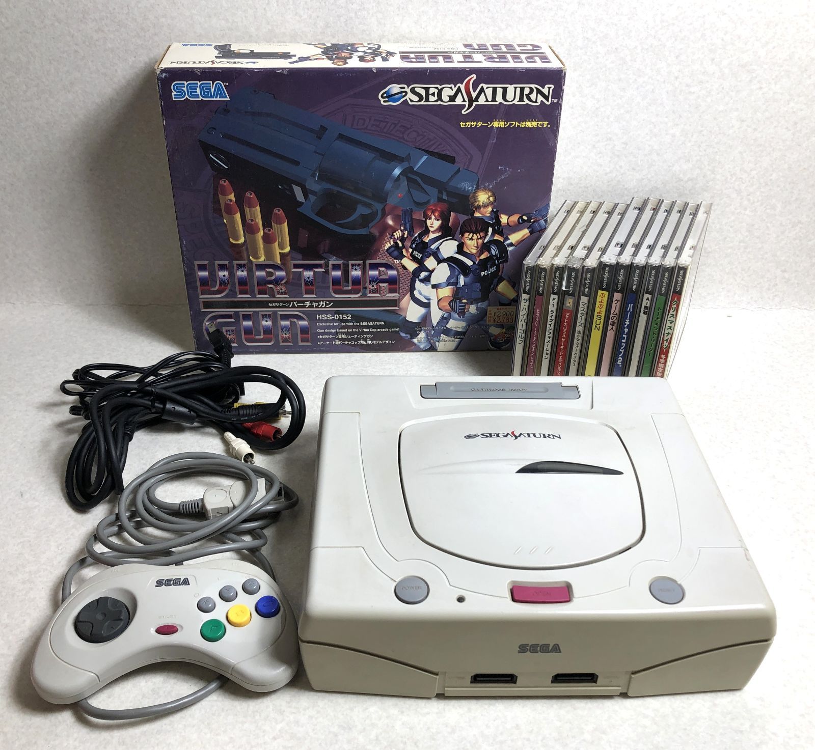 セガサターン本体 セットバーチャスティックコントローラー付きソフト 3本セット セガサターン 本体 + バーチャセット セガサターン本体 セットバーチャ