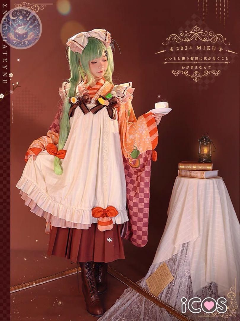 ICOS 初音ミク 雪ミク2025 コスプレ衣装 ウィッグ追加可 コスチューム ハロウィン仮装 イベント衣装 コスプレセット 高品質コスプレ 再現度高め