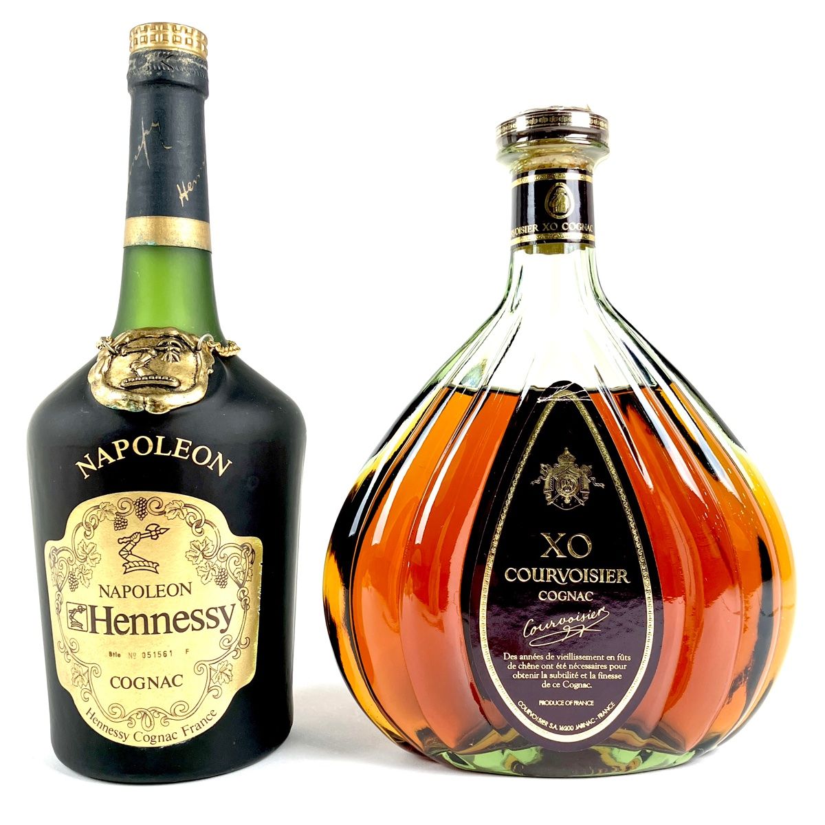 2本 COURVOISIER Hennessy コニャック 700ml - ウイスキー