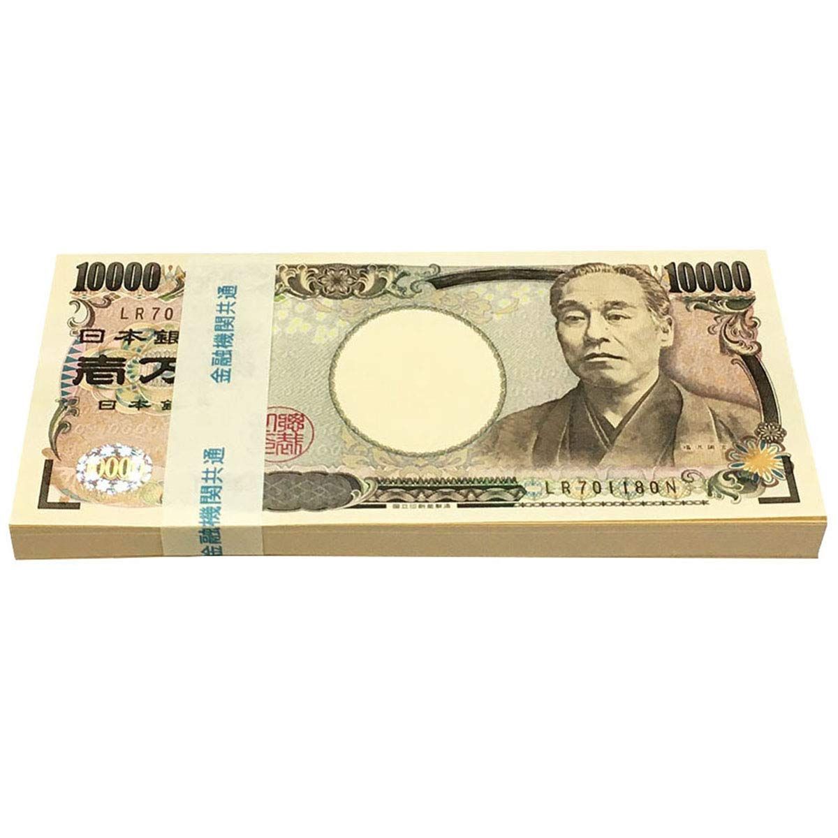 ダミー紙幣100万円札束　100枚すべて印刷　金融機関共通帯封　3束　新品 ダミー紙幣100万円札束 100枚すべて印刷 金融機関共通帯封 3束 新品