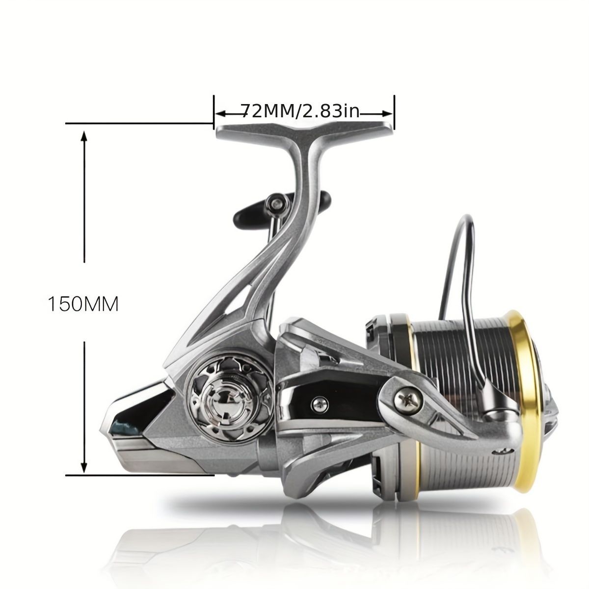【送料無料】大型 スピニングリール 12000番 大物 ねじ込み 釣り リール Lurekiller 大型スピニングリール BLACKMARLIN 4000-10000 最大