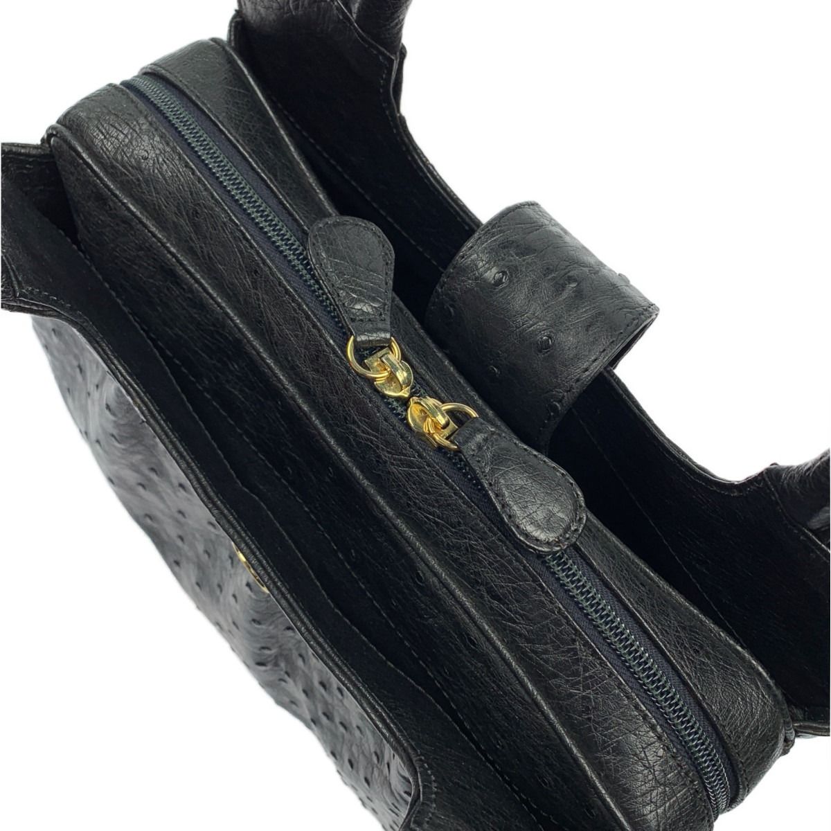 ▽▽santagostino サンタゴスティーノ ハンドバッグ オーストリッチ  