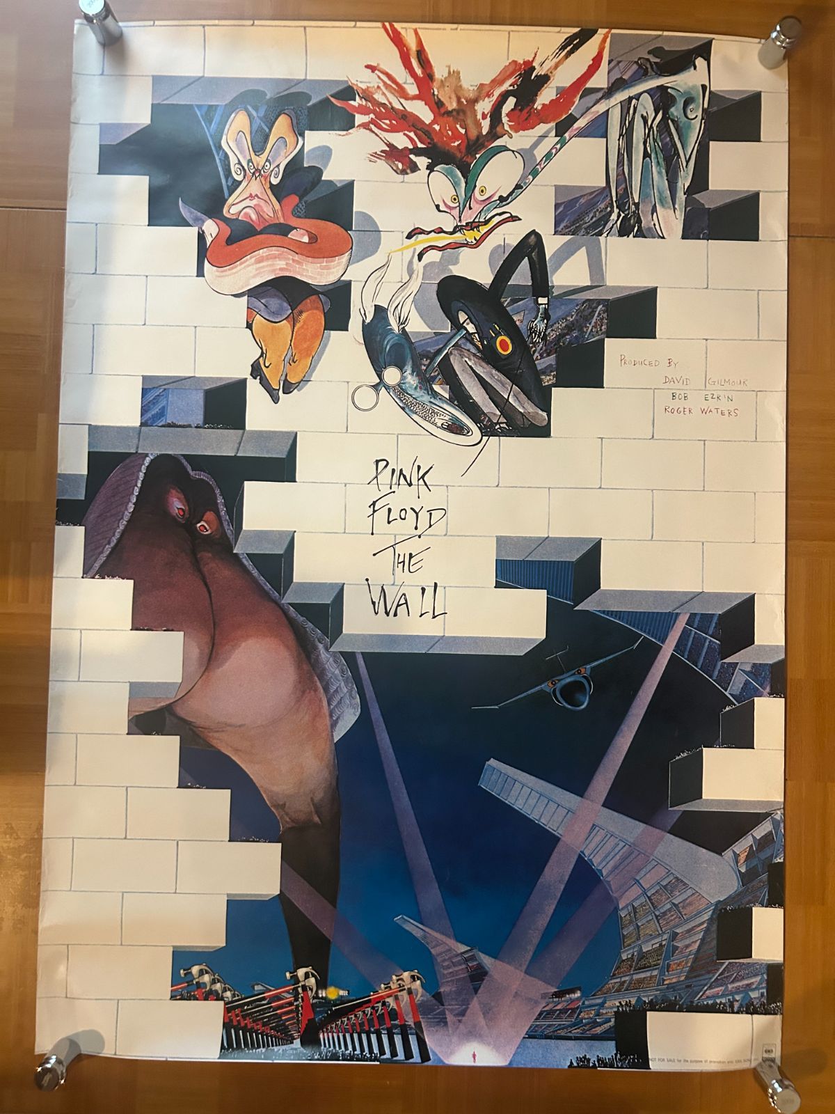 ピンク フロイド Pink Floyd | ザ ウォール The Wall 1979年 アルバム プロモーション用ポスター B1サイズ 728x1030mm