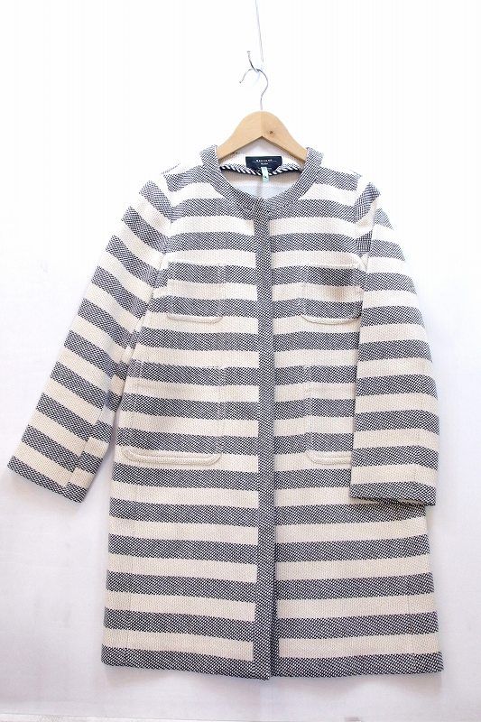 218616 Max Mara Weekend マックスマーラウィークエンド ノー ジャケット コート ボーダー I40