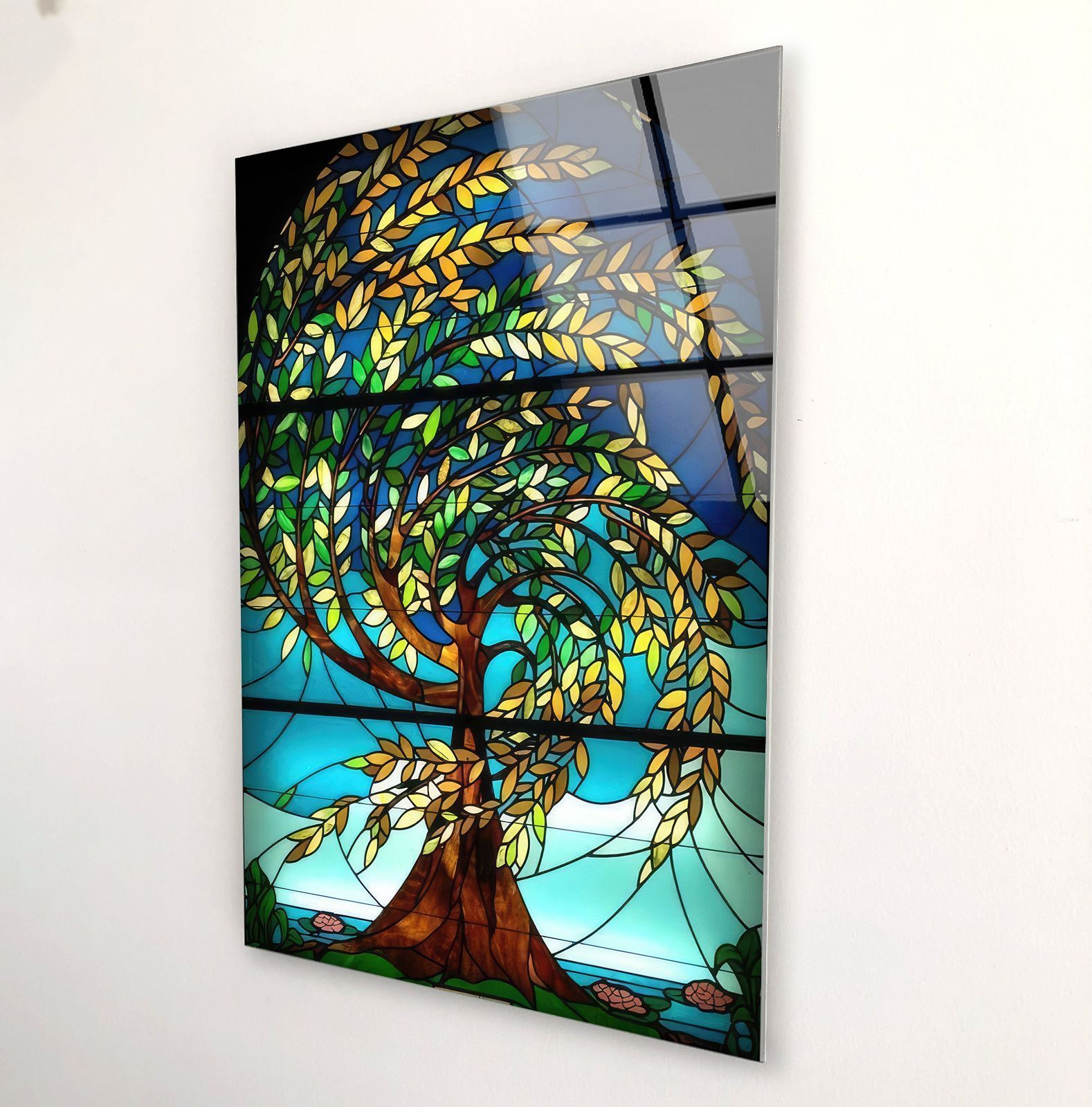 ガラス絵画 ガラスウォールアート ガラスアート素材：4mmの強化ガラス