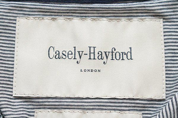 新品】Casely-Hayford ストレッチ ボーダー ポロシャツ 紺×白 S ケイ 