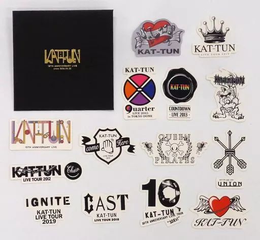 中古】シール・ステッカー KAT-TUN ロゴステッカー14枚セット 「15TH