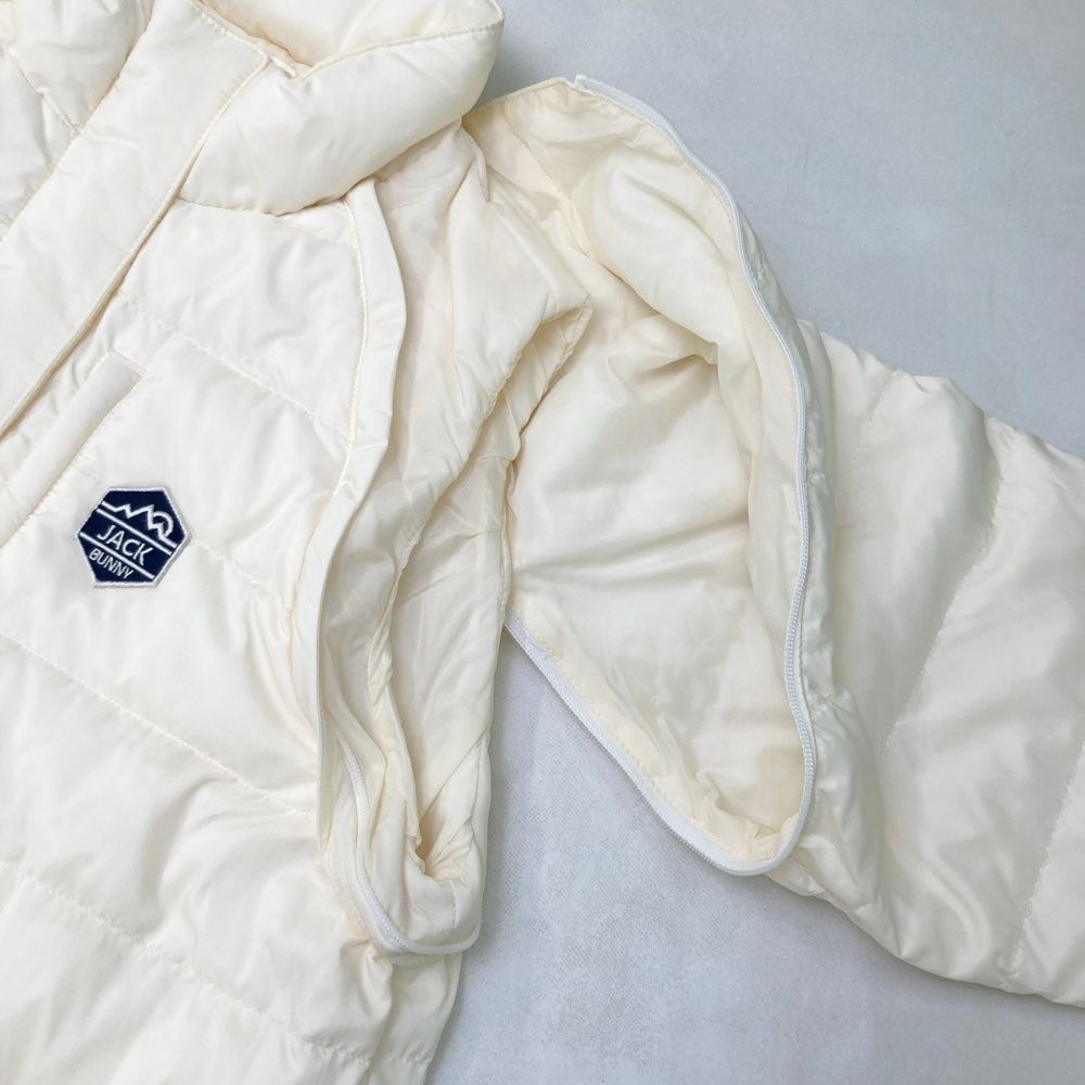 ダウンジップジャケット ホワイト系