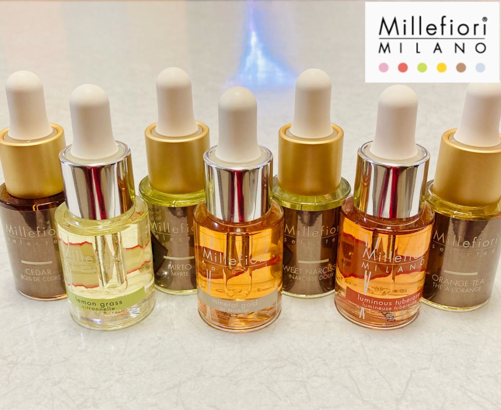 セール！ 新品　Millefiori (ミッレフィオーリ) アロマオイル7本 セール！ 新品Millefiori (ミッレフィオーリ) アロマオイル7本