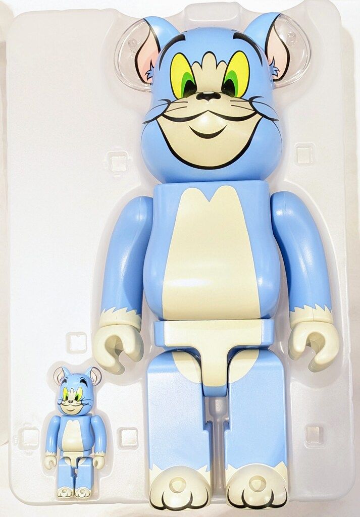 MEDICOMTOY BE@RBRICK TOM and Jerry TOM Classic Color 100+400