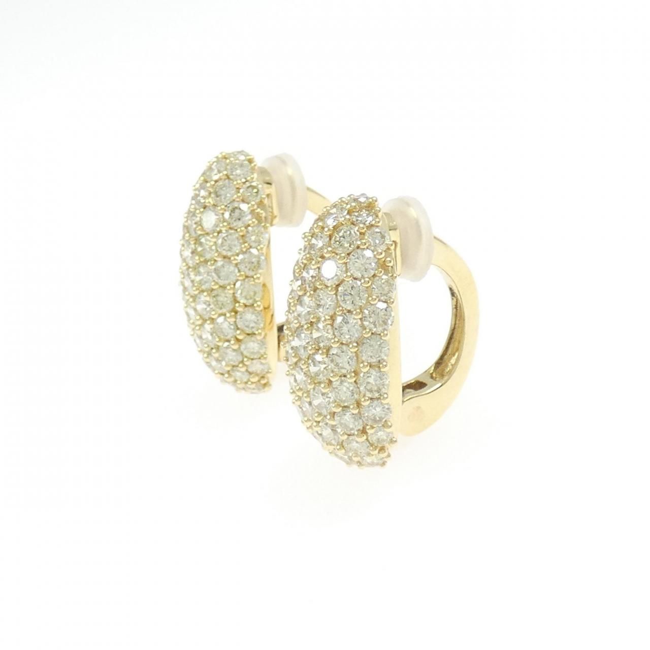 K18YG ダイヤモンド イヤリング 3.40CT