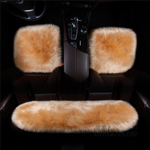 【国内未発売モデル】 カークッション 冬用 フェイクシープスキン カーシートカバー パッド フロント 自動車シートカバー 暖かい ロング 自動車 バックシート kni5a735330 軽やかな