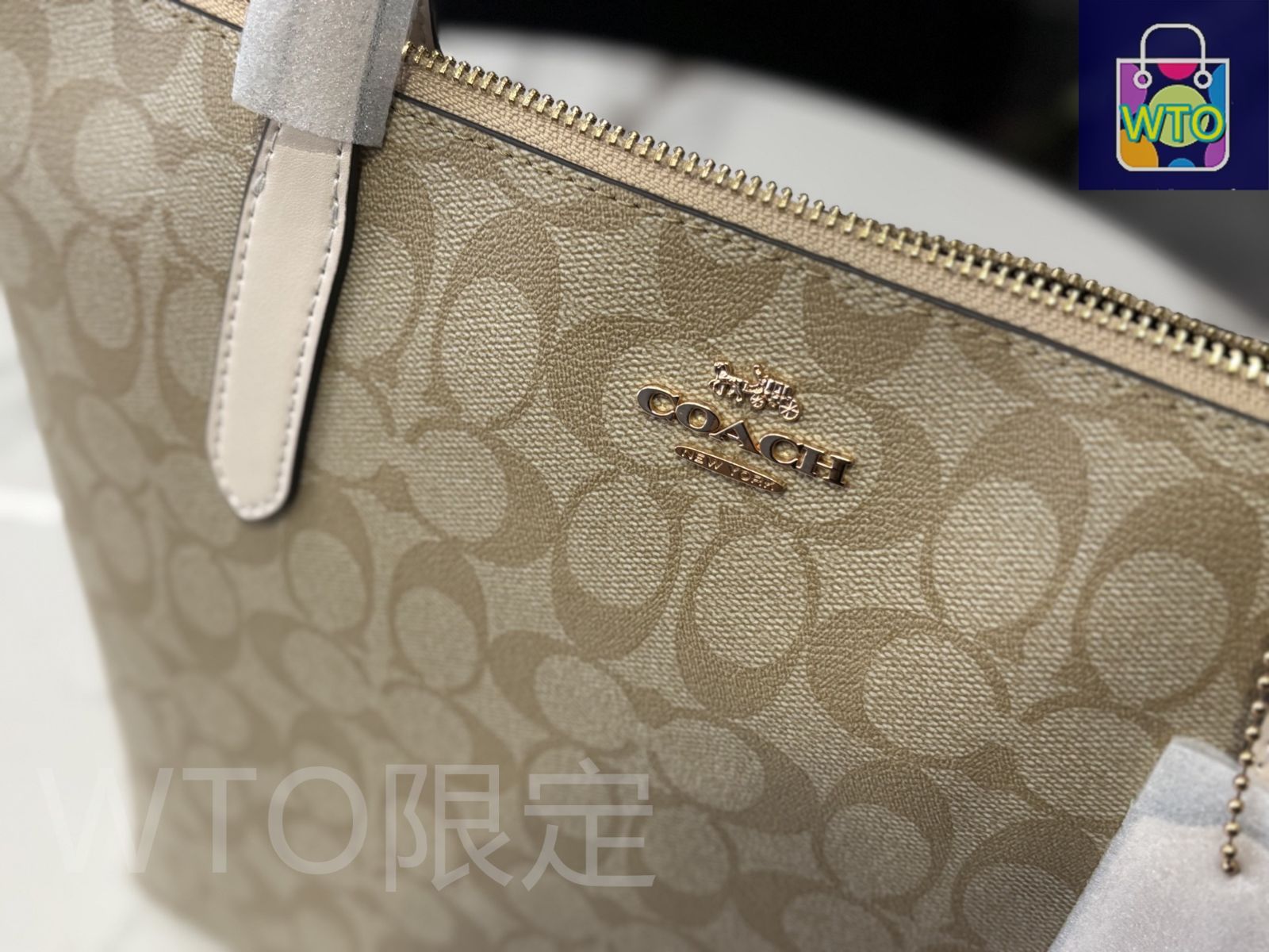 今日特価】Coach コーチ フィオナジップトート新作 スムーズな