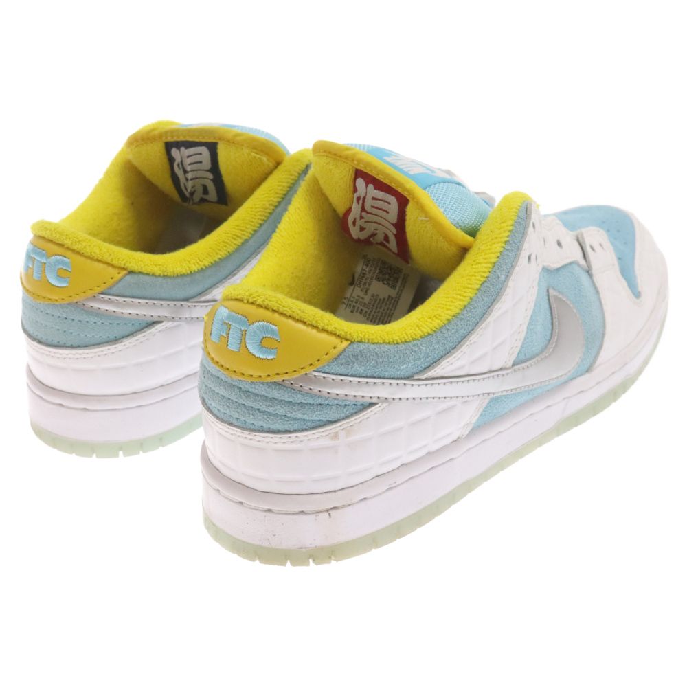 NIKE SB (ナイキエスビー) FTC DUNK LOW PRO QS Lagoon Pulse ダンクロー ラグーンパルス ローカットスニーカー 銭湯 ライトブルー/ホワイト US7.5/25.5cm DH7687-400