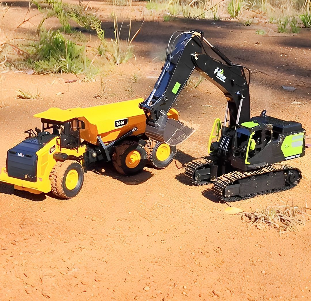 ラジコン　ショベルカー　1/12スケール Amazon.co.jp: RCカー2.4G 1/12 3 in 1建設トラクター合金