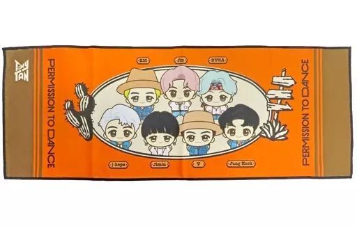 中古】タオル・手ぬぐい BTS/防弾少年団 C(円形) Permission to