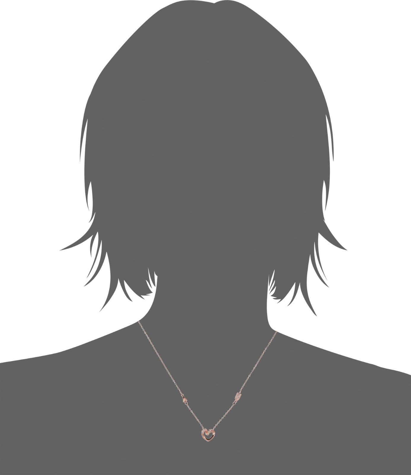 バリアスチープ S925銀 ネックレス 2N-2-36 ?瑰金色 並行輸入品 S925スターリングシルバー高級クリスタルバタフライハートネックレス　No.10