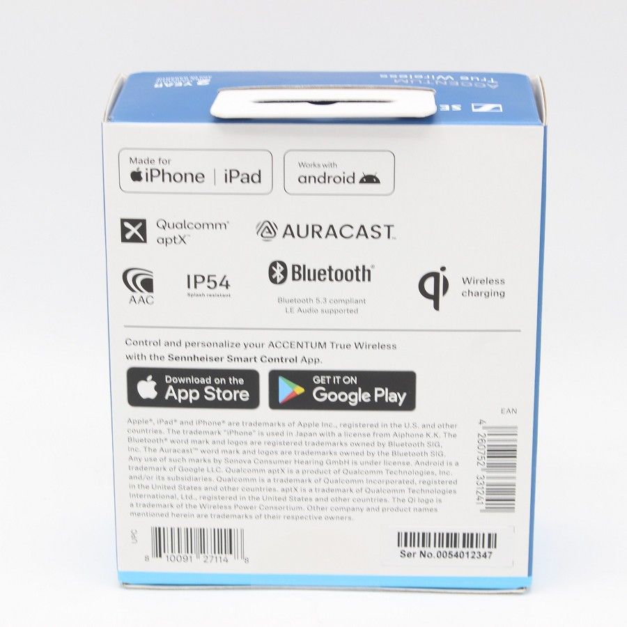 史上最も激安い！ SENNHEISER ACCENTUM True Wireless ATW1-BLACK ブラック ワイヤレスイヤホン ノイズキャンセリング ゼンハイザー 本体 ヨガ