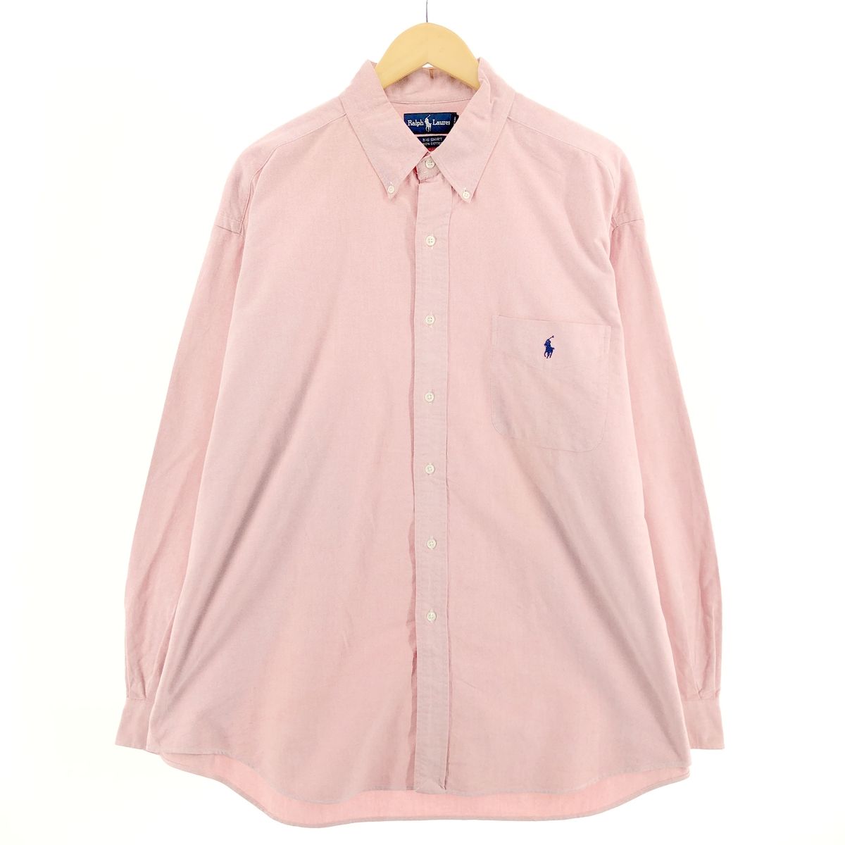 古着 ラルフローレン Ralph Lauren BIG SHIRT 長袖 コットンシャツ メンズXL/eaa396692