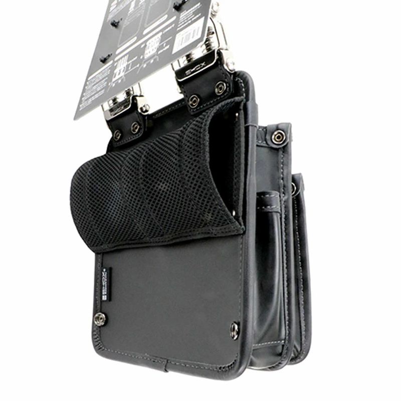 藤原産業 SHOX SHX-16 連結 ベルトループ プレート付 薄型 2段 腰袋 ステンレス ホルダー付 HRDEVELOPMENT_JP