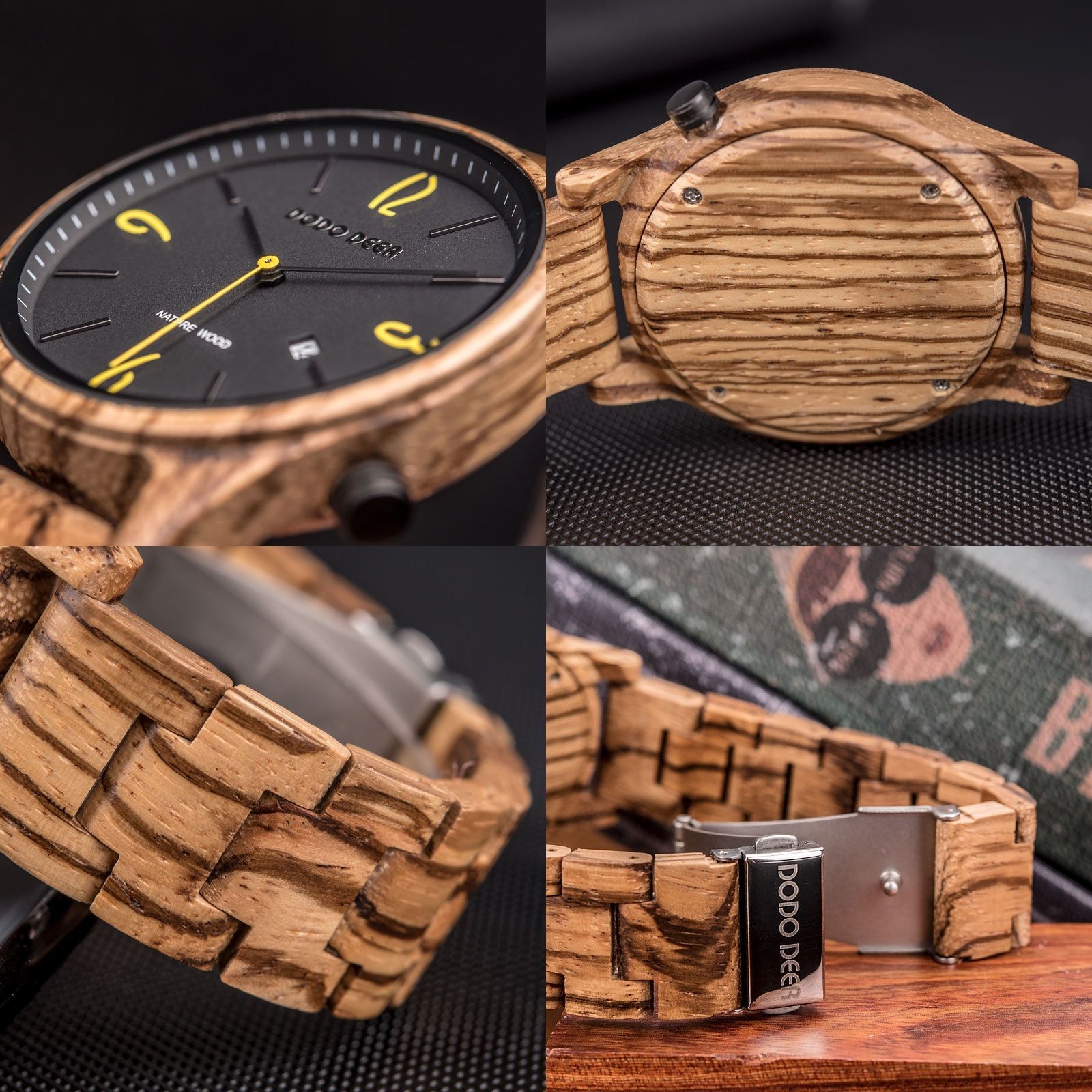 DODO DEER 木製腕時計 日本製クォーツ アナログ ペアウォッチ メンズ