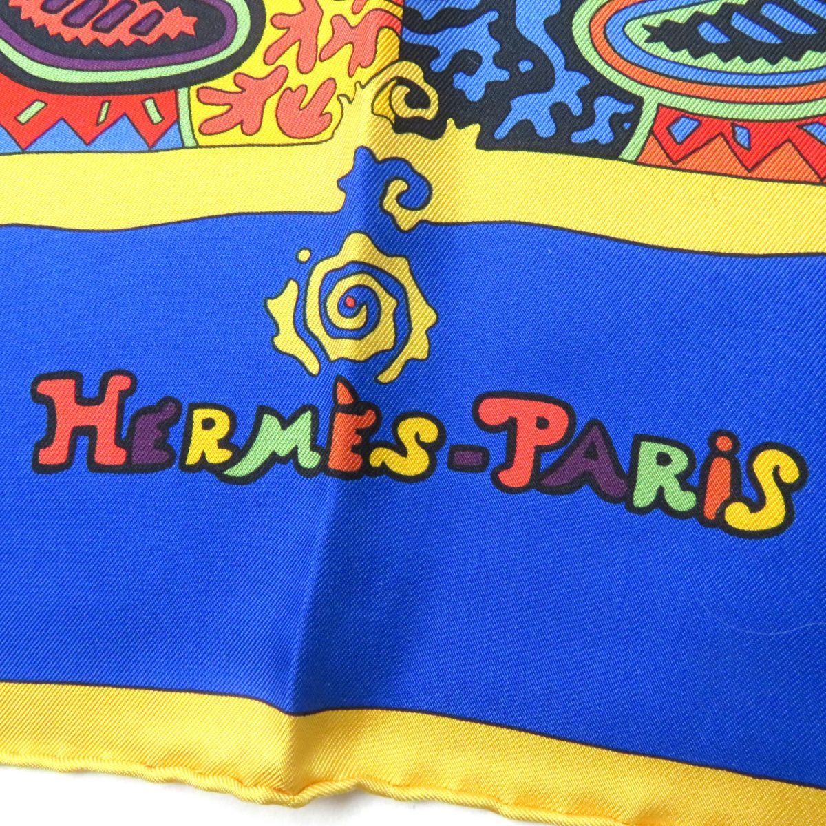 極美品◎フランス製 HERMES エルメス カレ90 レディース シルク100