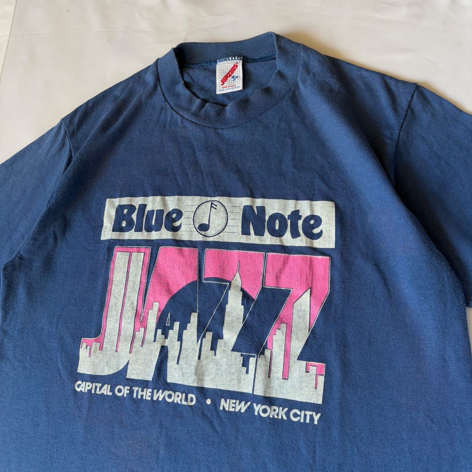 90s JERZEES “Blue Note” S/S Graphic T-Shirt ジャージーズ