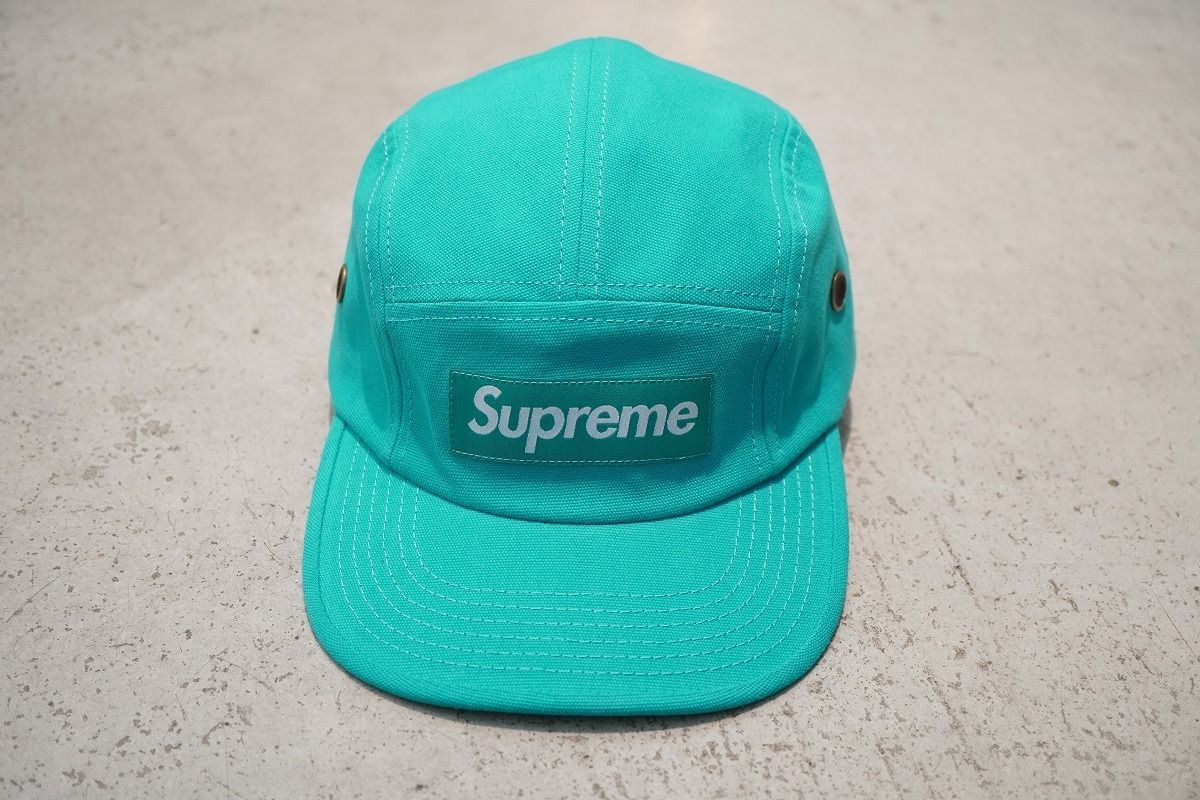 正規19AW Supreme シュプリーム MILITARY CAMP CAP ミリタリー キャンプ キャップ エメラルドグリーン 青緑本物921P♪