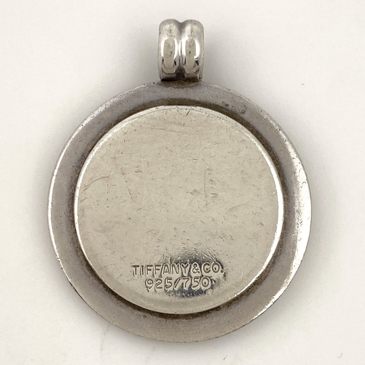ティファニー TIFFANY&Co. ロゴ コイン ペンダント トップ K18 ティファニー TIFFANY&Co. ロゴ コイン ペンダント トップ K18