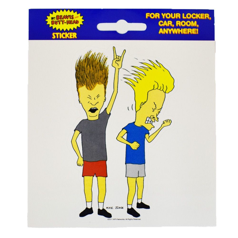 ROCK】『Beavis and Butt-Head』ビーバス・アンド・バットヘッド ステッカー アメリカン雑貨 アニメ MTV - メルカリ, image size:1000x1000
