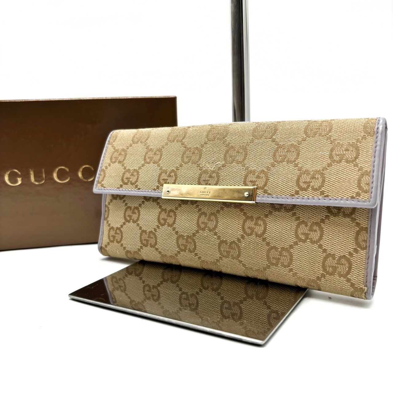 ✨良品✨ GUCCI グッチ 長財布 二つ折り ロングウォレット GG柄 ✨良品✨ GUCCI グッチ 長財布 二つ折り ロングウォレット GG柄