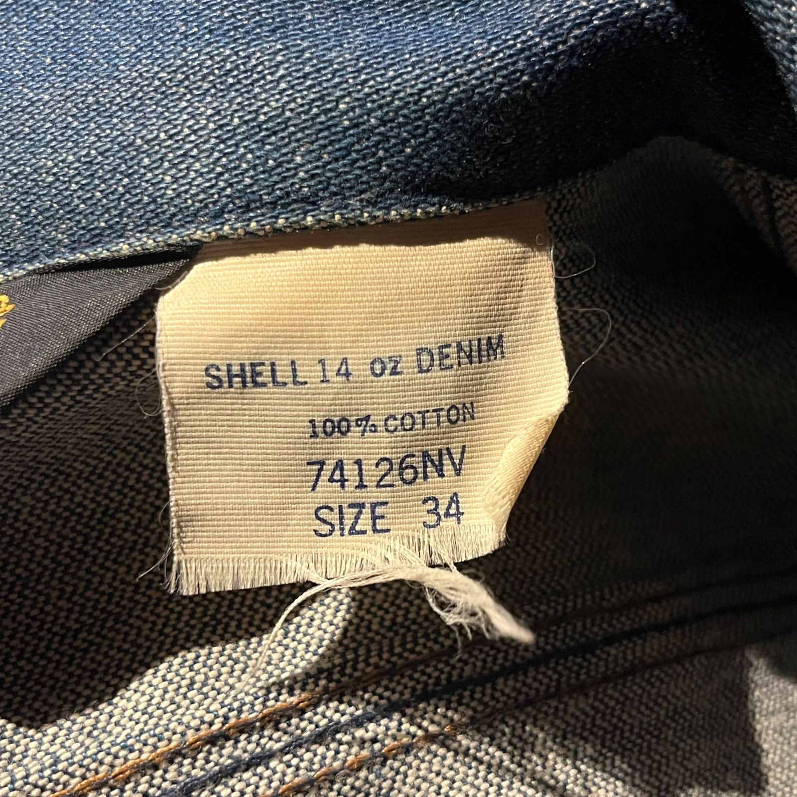 Wrangler 80s USA製 126MJ 三角タグ デニムジャケット Gジャン 34