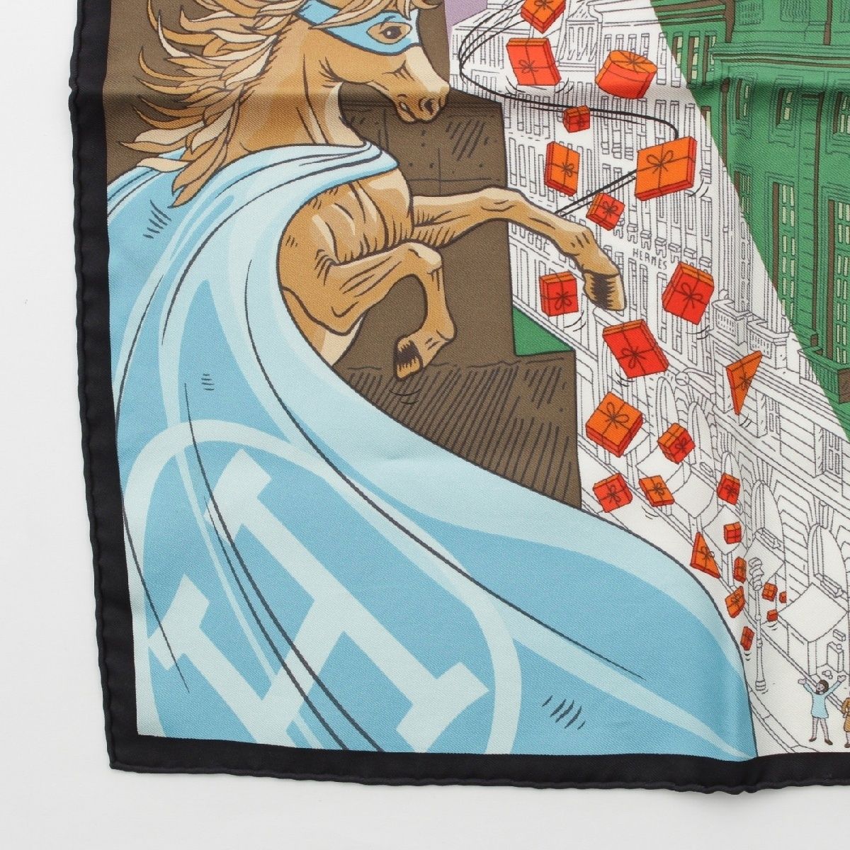 エルメス ガヴロッシュ カレ45 シルク SPACE SHOPPING AU FAUBOURG