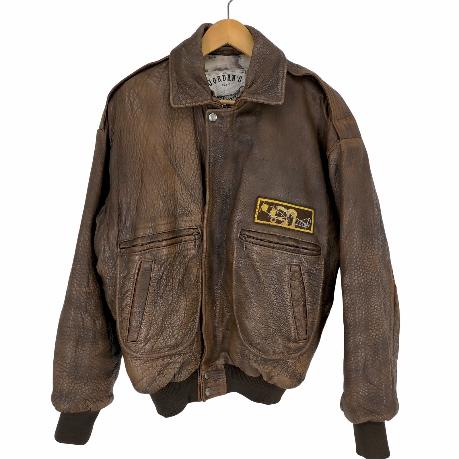 ヴィンテージ 本革 羊革 ラムレザージャケット 柔らかい革