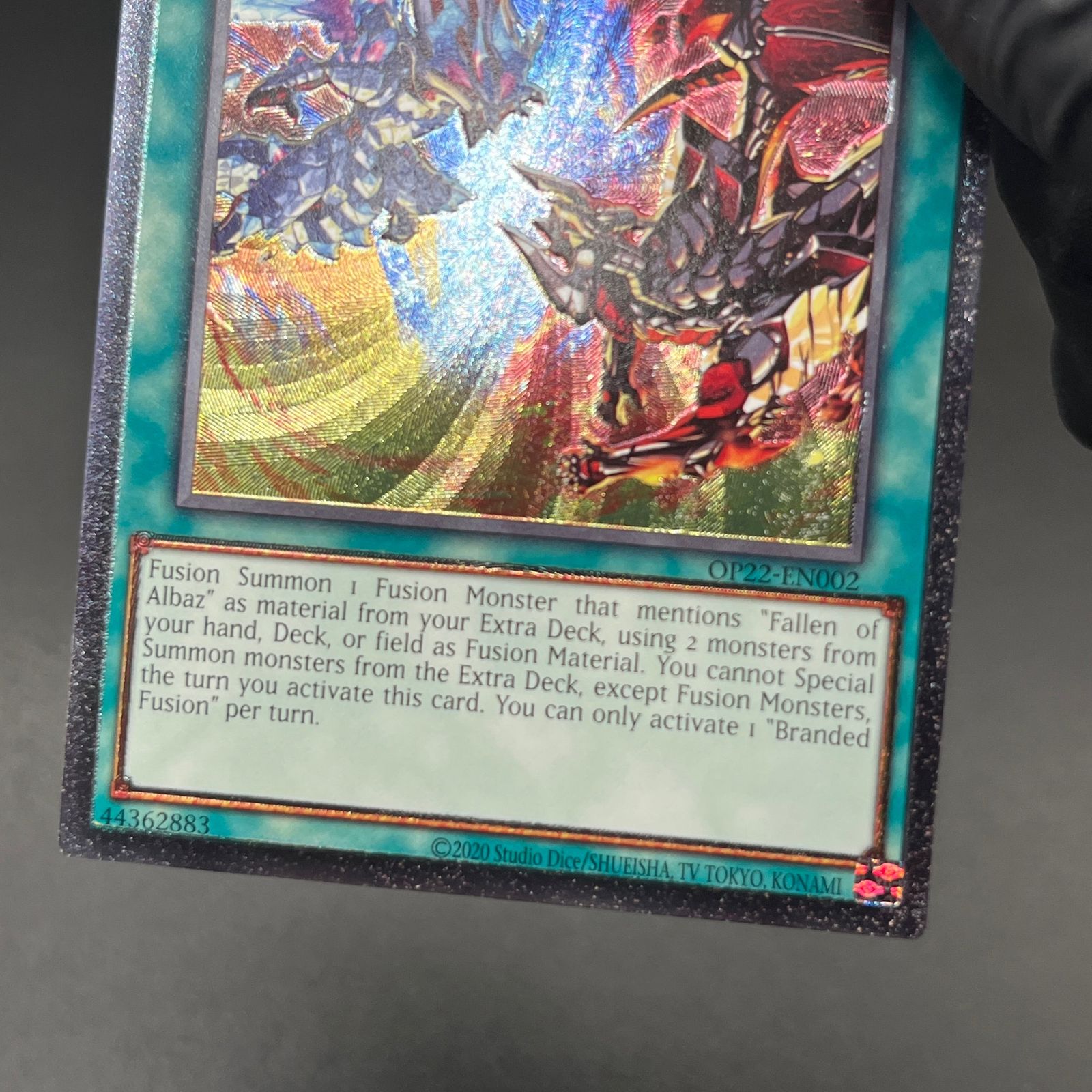 遊戯王】烙印融合 EU版レリーフ Branded fusion 烙印融合 レリーフ