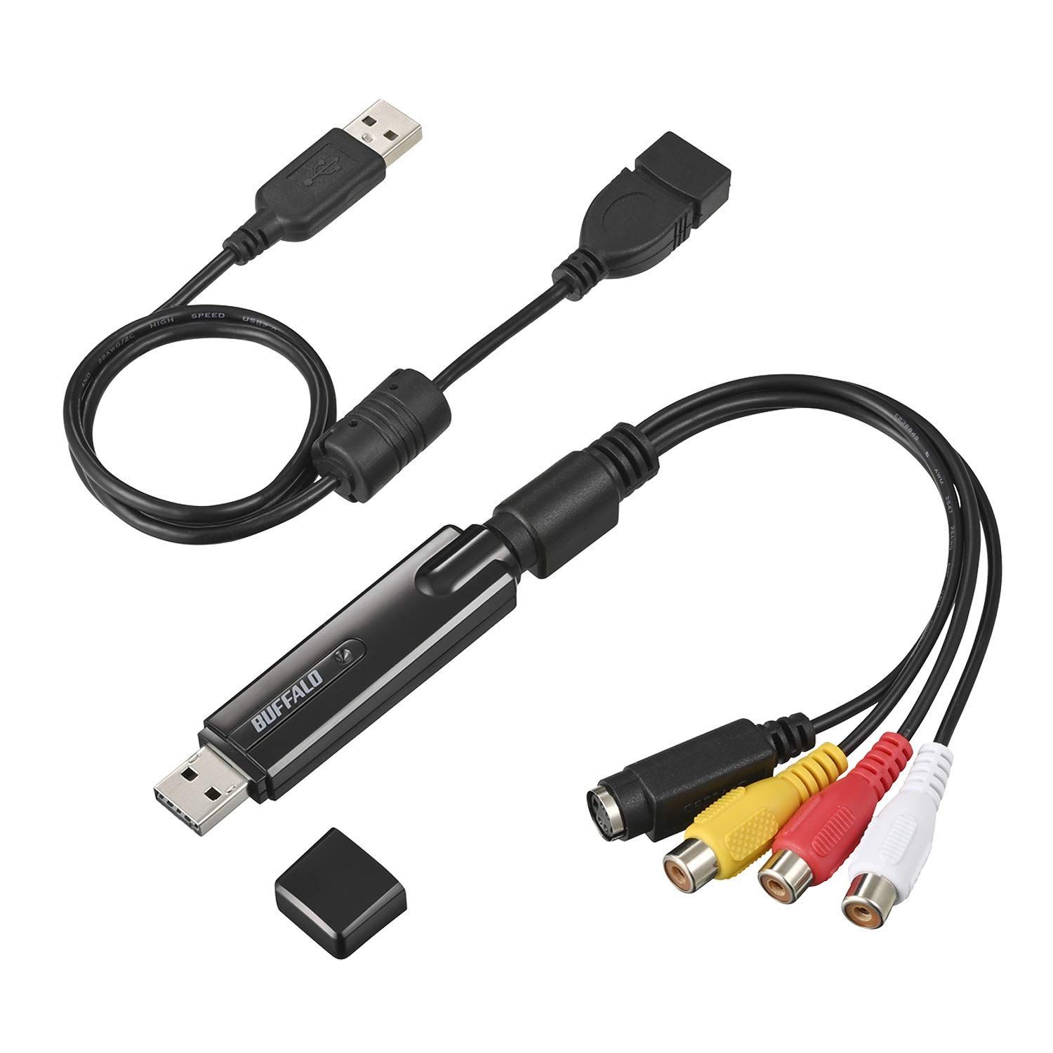 バッファロー ビデオ VHS 8mm ダビング パソコン取り込み 編集 作成 USB2.0 アナログ ビデオキャプチャー PC-S/U2G2