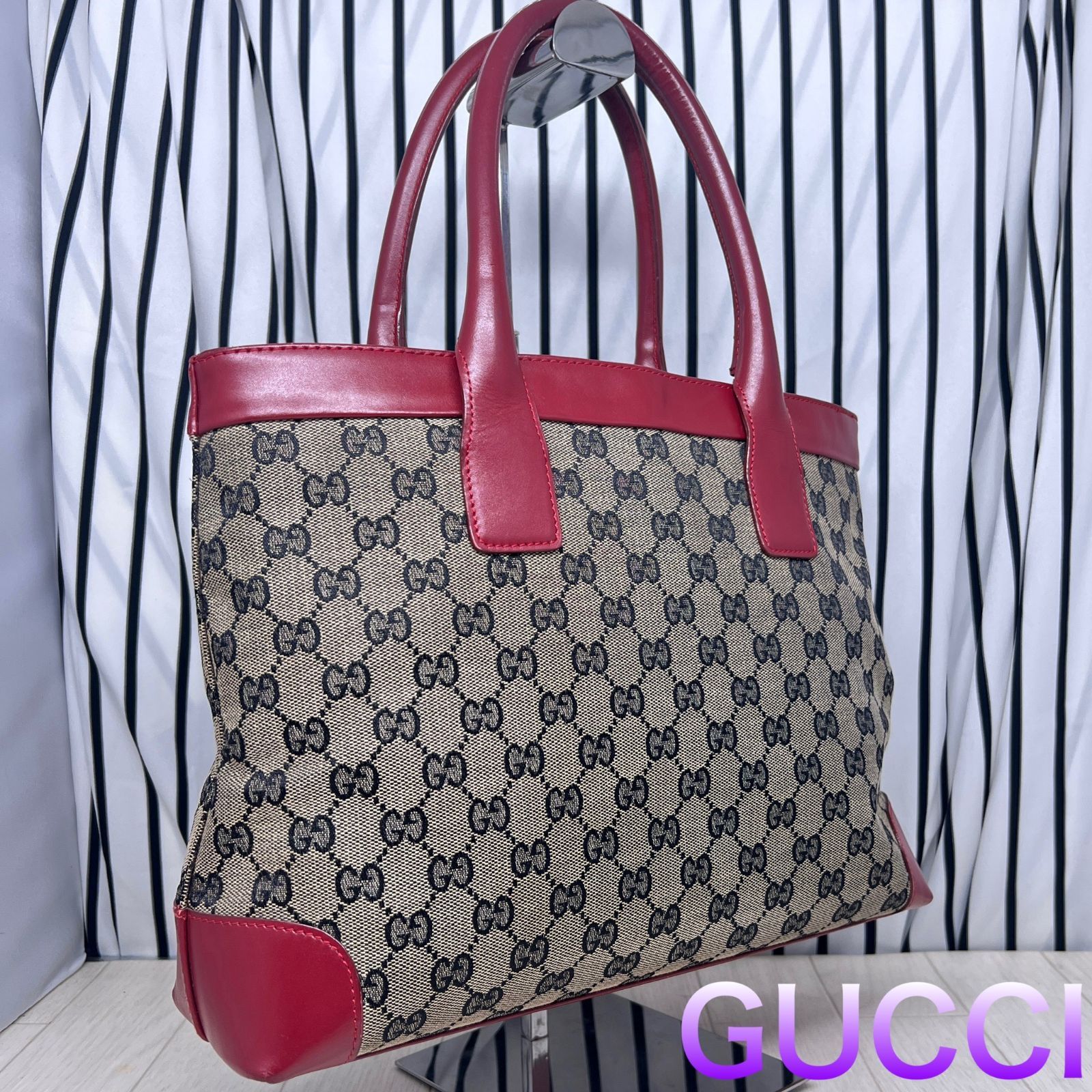 【格安】GUCCI×グッチ GG柄トートバッグ