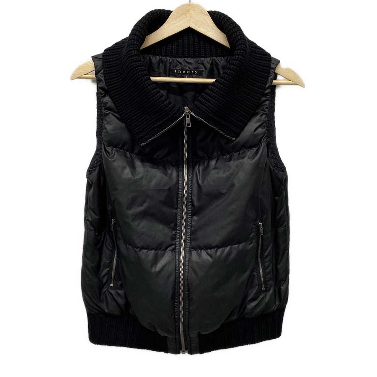 theory セオリー ダウンベスト サイズS レディース - 黒 秋|冬|ニット