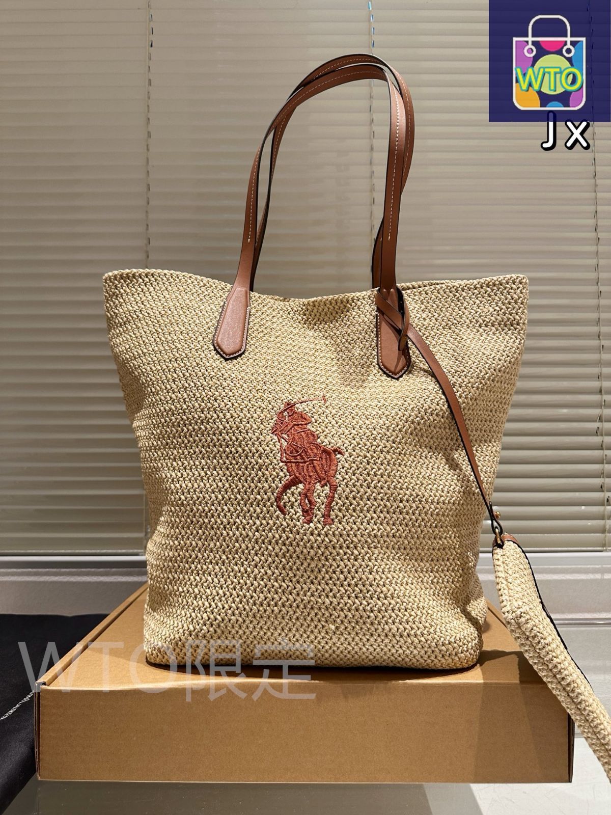 【新品未使用】Lauren Ralph Lauren ラフィアバッグ The Ralph ラフィア スモール ショルダー バッグ | ラルフ