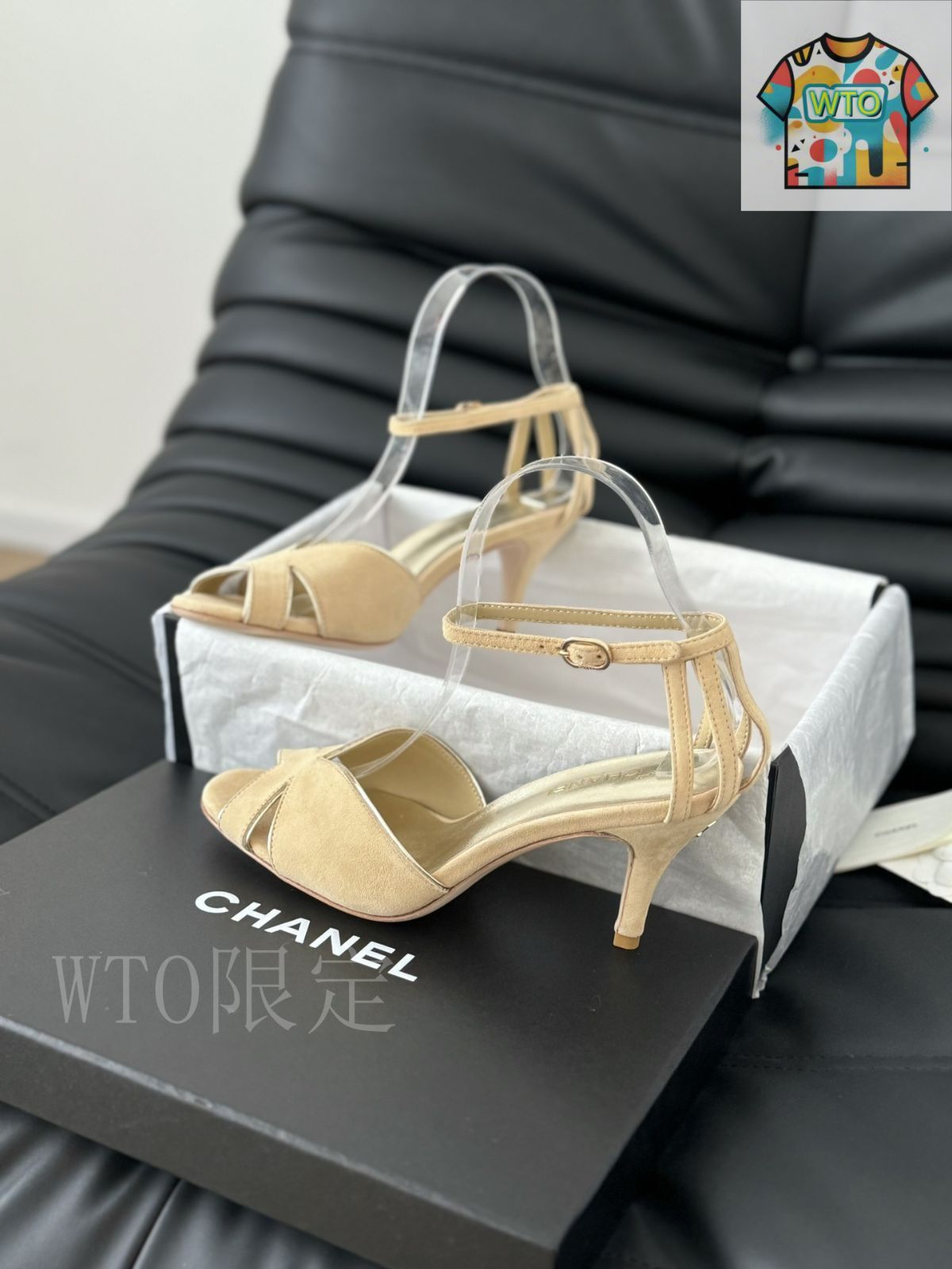 ヒールにさりげなくパールがお洒落♪【CHANEL】25A サンダル Chanel 25P 椿サンダル08-1 - メルカリ