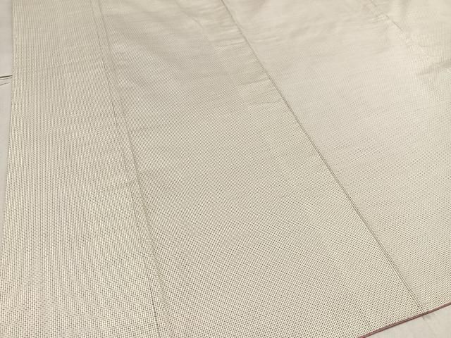 平和屋着物○本場大島紬 白大島 縞 正絹 逸品 未使用 AAAV9427ph