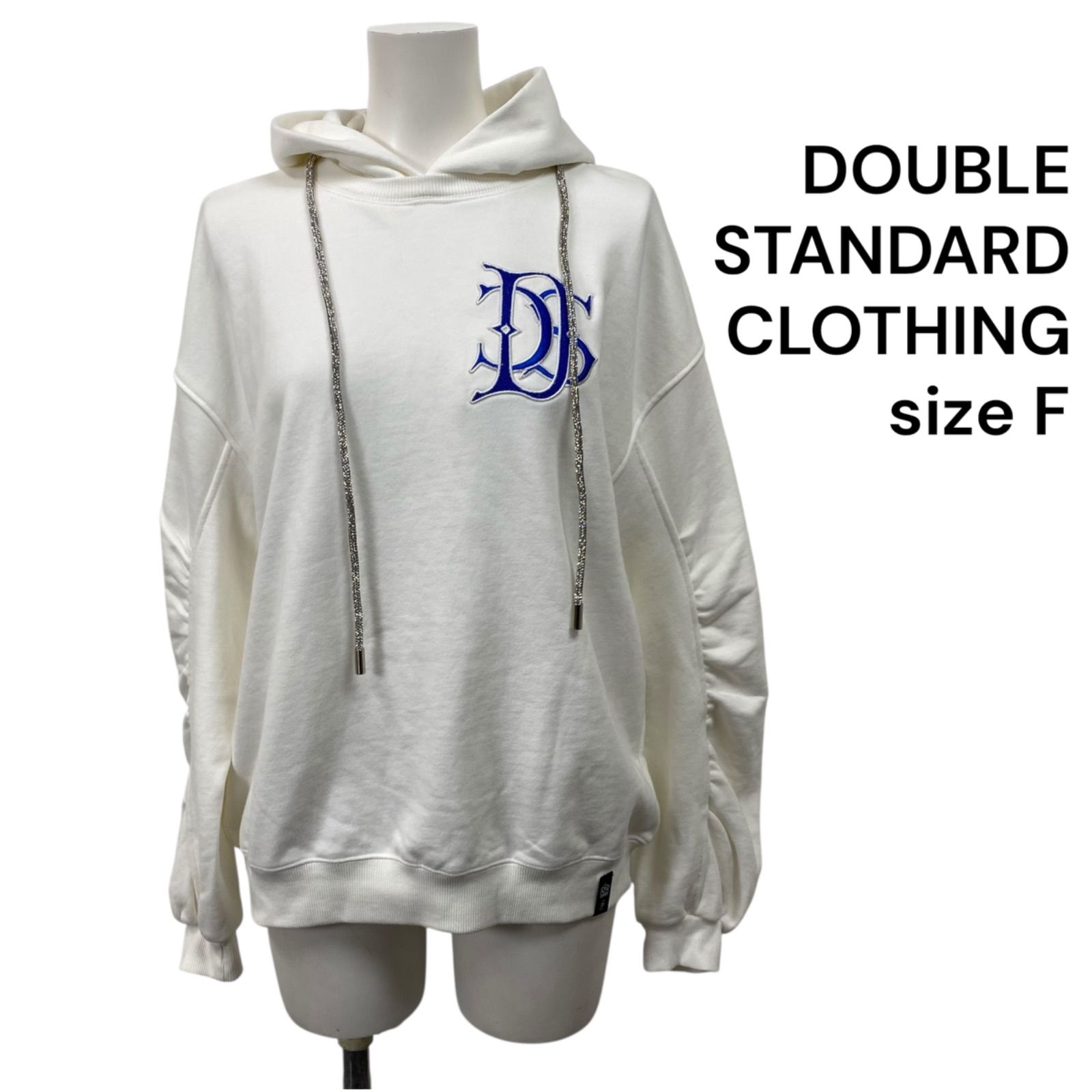 ◇ダブルスタンダードクロージング ラメスピンドルパーカー 刺繍ロゴ