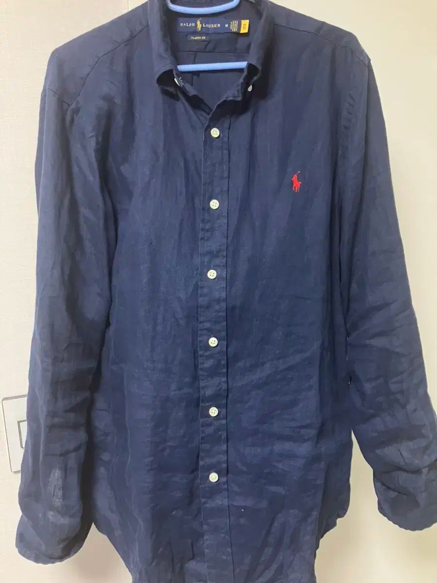 【雷市場（ポンジャン）商品韓国直送】POLO RALPH LAUREN(ポロラルフローレン) リネンシャツ ( m ）