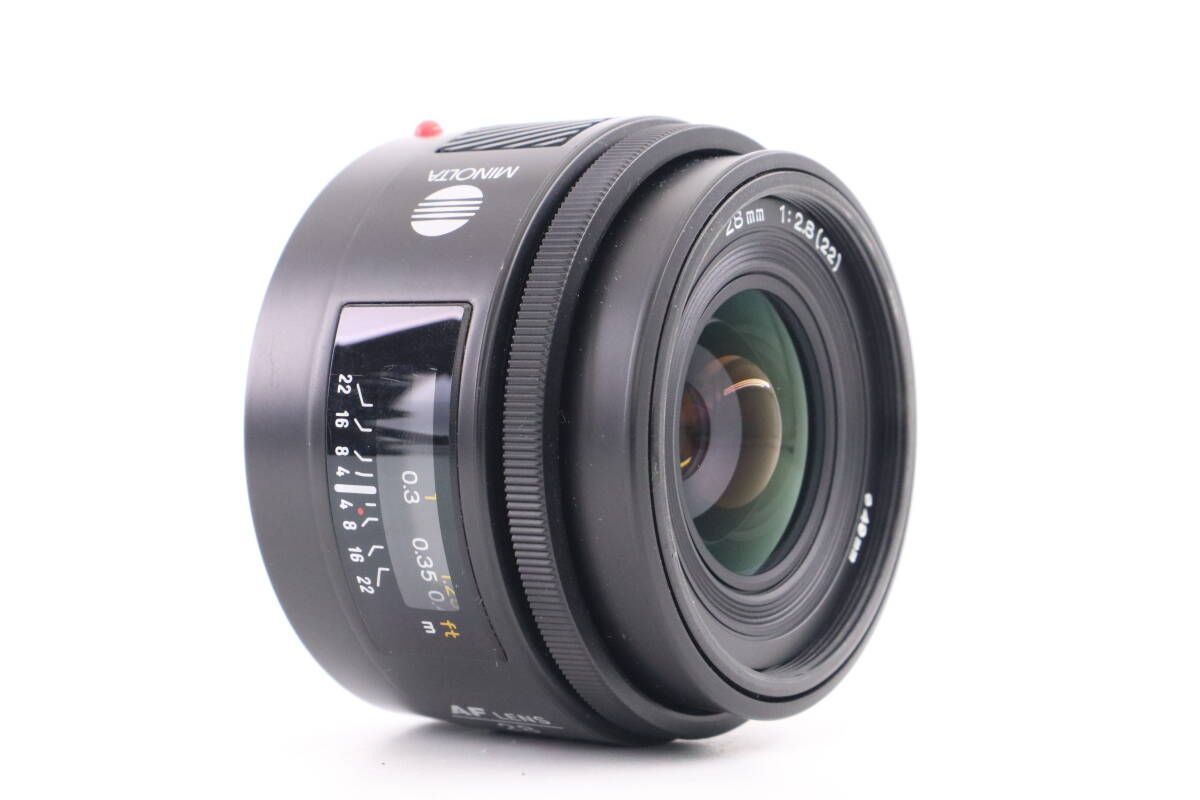MINOLTA AF 28mm F2.8 ミノルタ ブラック AFレンズ (f04997