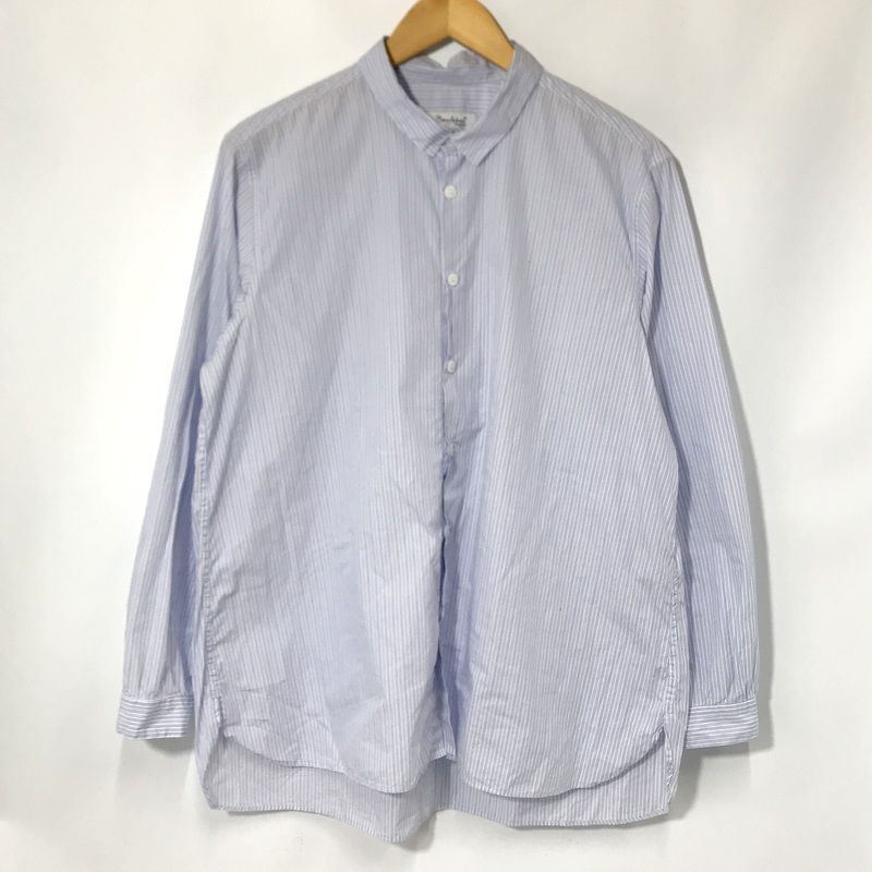 Bergfabel ストライプシャツ 美品 BFMSH27 A21 長袖 ボタンシャツ 
