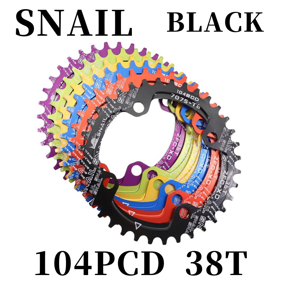 新品!送料無料! SNAIL 104PCD 38T ナローワイド チェーンリング