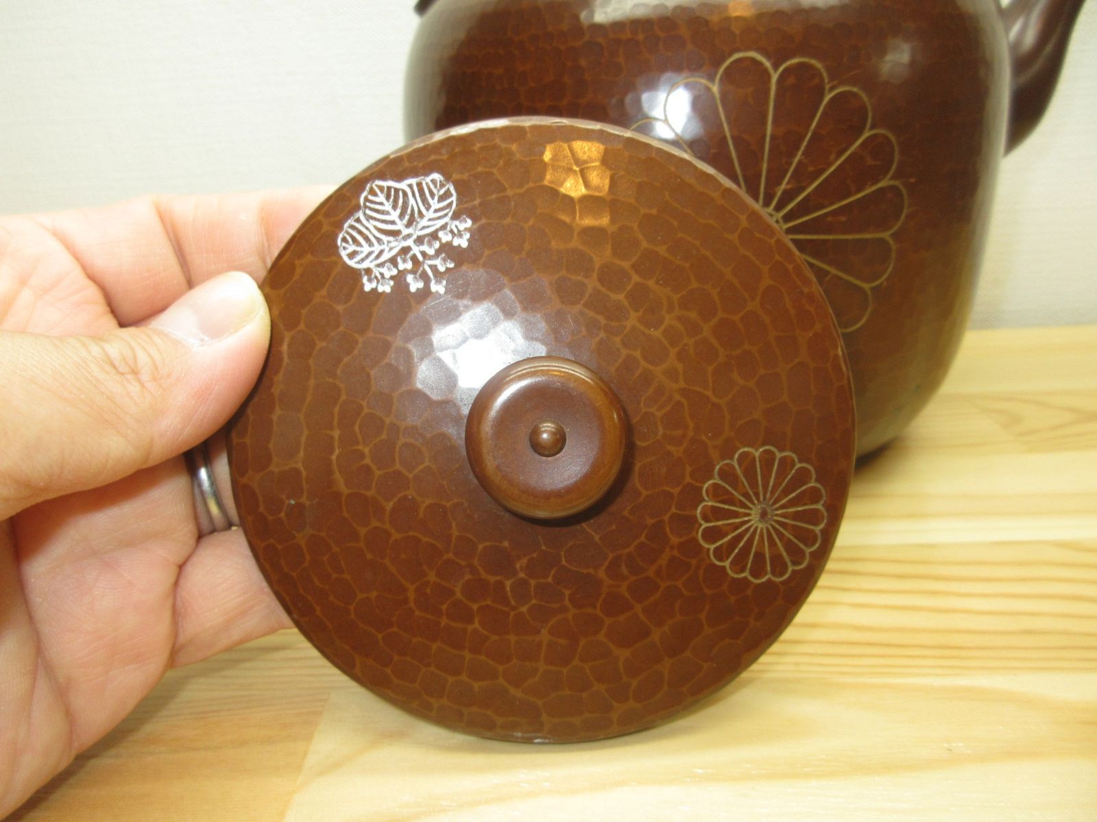 逢絢亭】茶道具 風炉 唐銅 面取風炉 唐銅風炉師 福島宗