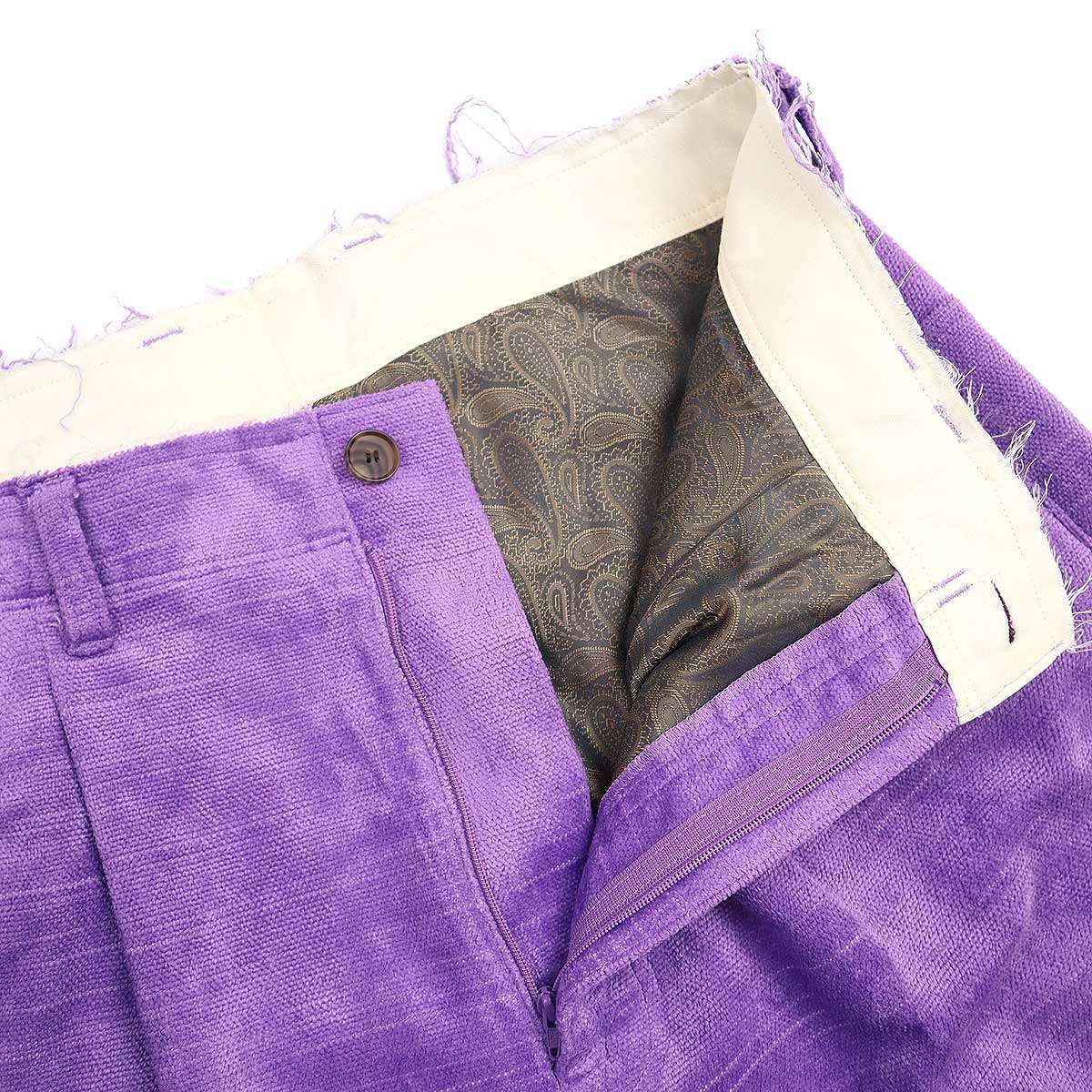 BED J.W. FORD ベッドフォード 24AW Velour Fabric Wide Paints 
