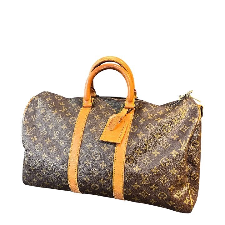 LOUIS VUITTON M41418 キーポル45 バンドリエール45 モノグラム モノグラム レザー×PVC ブラウン ボストンバッグ